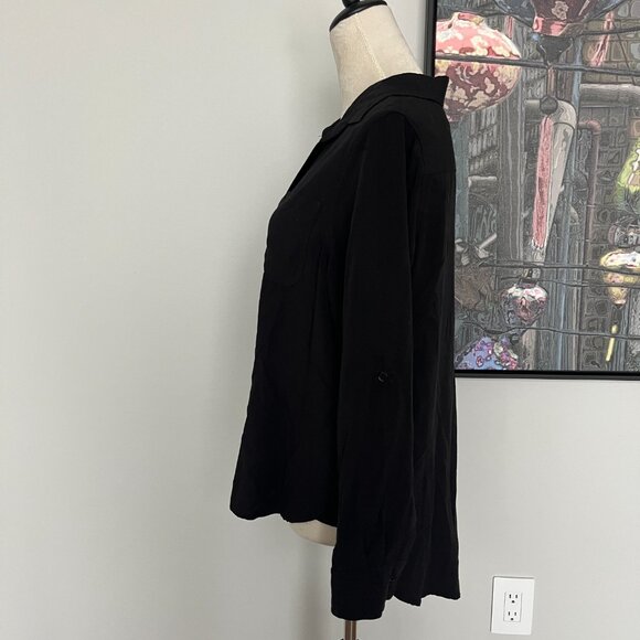 Velvet Heart Black Button-down Shirt L - Picture 3 of 6